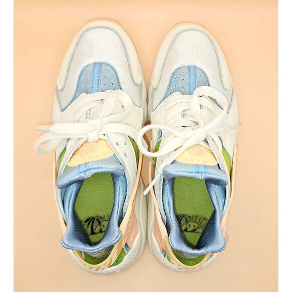 Women's Nike Air Huarache SE Pastel Colors & White Sun Club Sneakers Size 6.5 - Picture 11 of 15